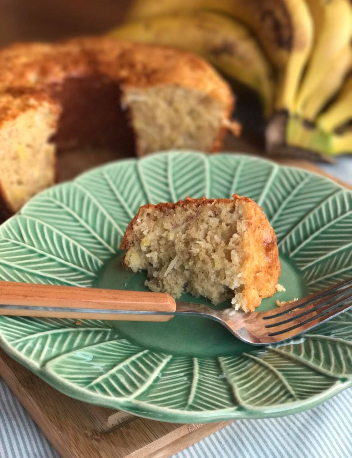 Bolo de Banana e Maçã